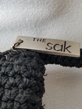 The Sak Crochet Shoulder Bag Small Black